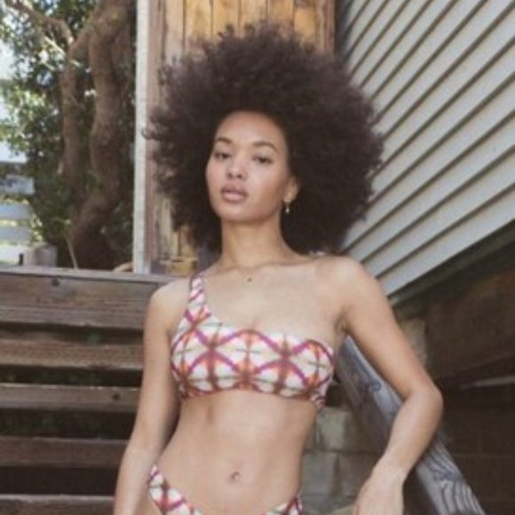 Urban Outfitters | NWT Shea One-Shoulder Printed Bikini Top - Picture 10 of 11